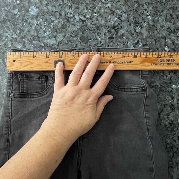 Rag & Bone High Rise Ankle Skinny Jeans Size 24 Black RANTI Modal Blend - Picture 6 of 10